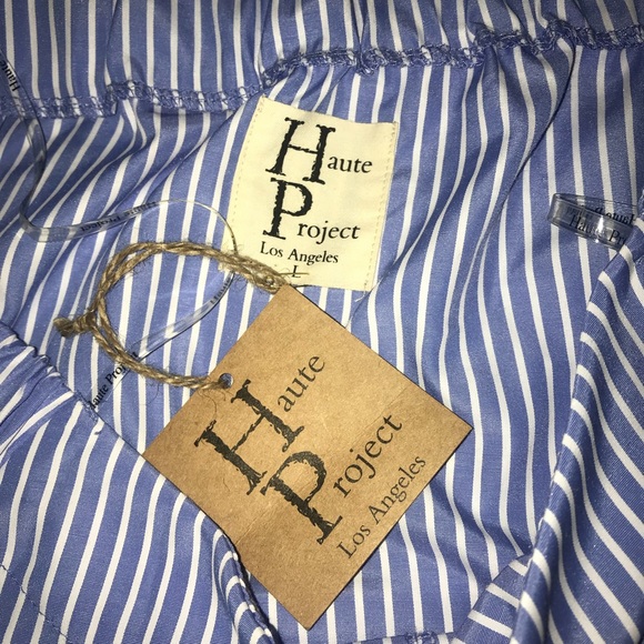 Stripped blouse off the shoulder top - Picture 3 of 4